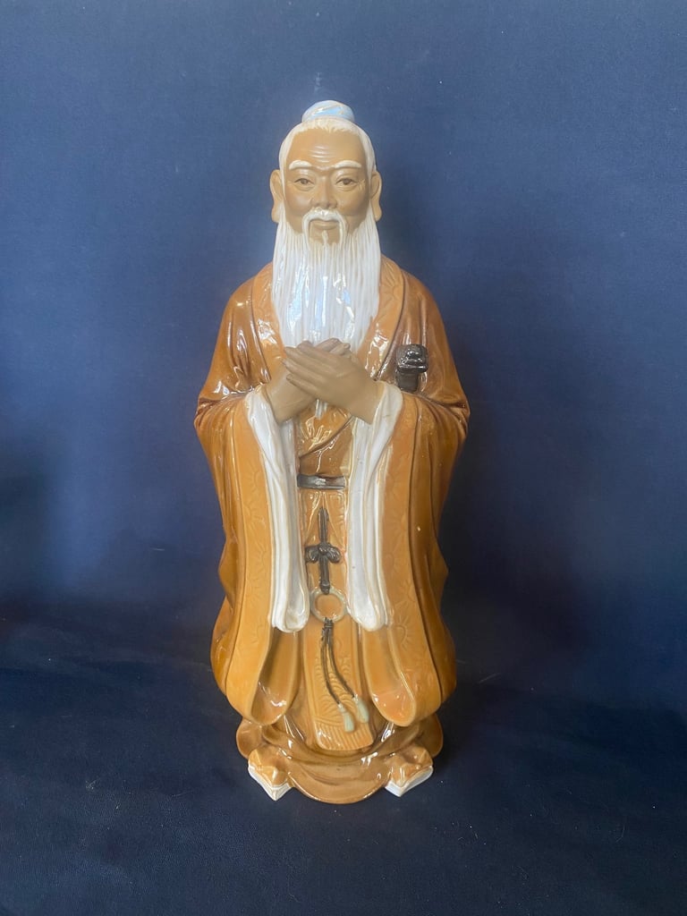 A scarce collection of 6 pieces of Chinese handcrafted clay pieces of Mudmen characters