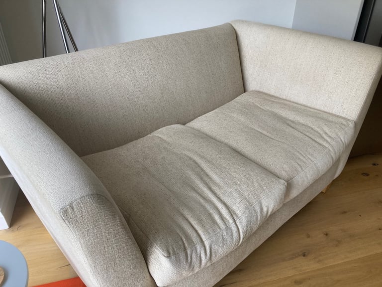 Natural two seater sofa 