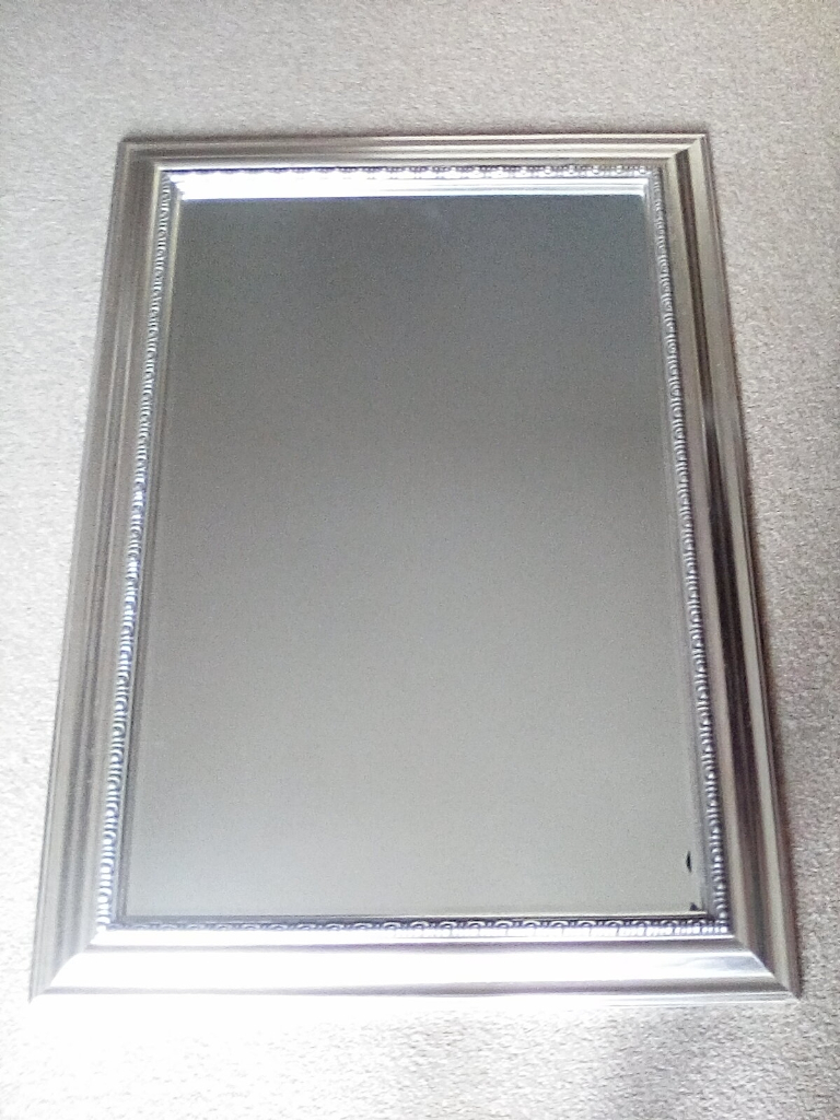 Large Mirror with a Champayne Coloured Frame, 60cm x 90cm