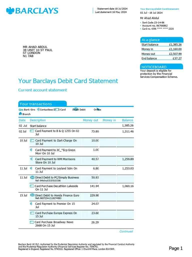 Payslips, Utility Bills, Replacement Documents and many more