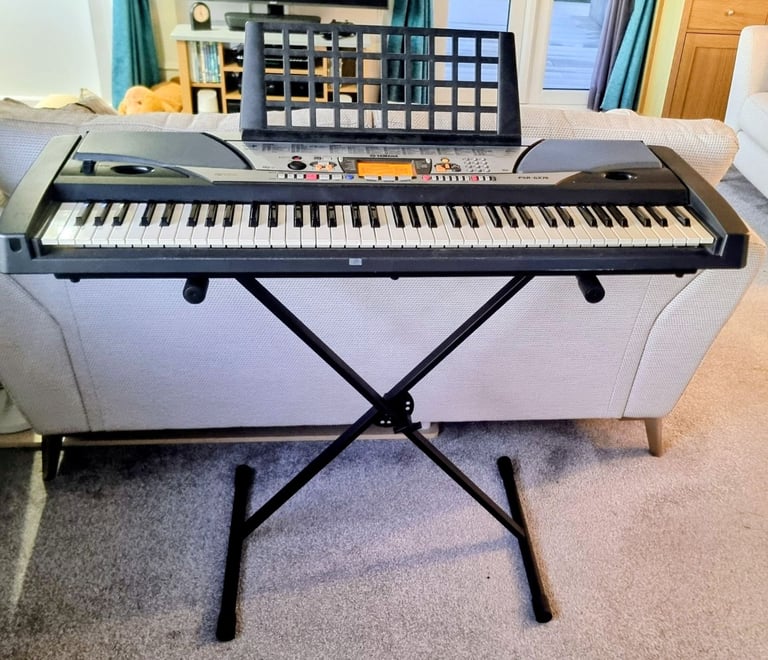 image for Yamaha PSR-GX76 76-Key Keyboard with Stand and Power Supply for Spares or Repair