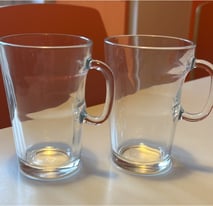 Nespresso clear view glass mugs set of 2 