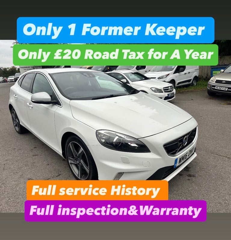2016 Volvo V40 2.0 D2 R-Design Lux Nav Euro 6 (s/s) 5dr HATCHBACK Diesel Manual