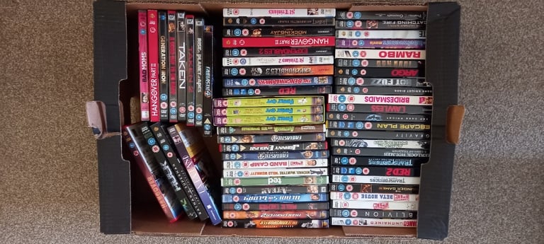 60 Movie DVDs, Excellent Condition