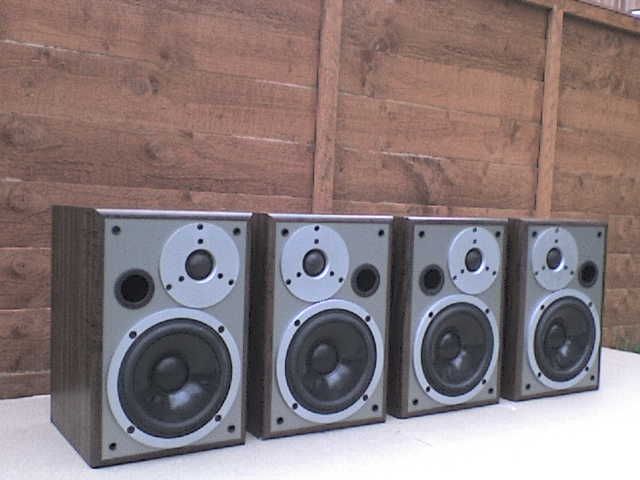4 x 60W Aiwa SX-LM6 Stereo Speakers with a Proper 25 mm HF Unit 