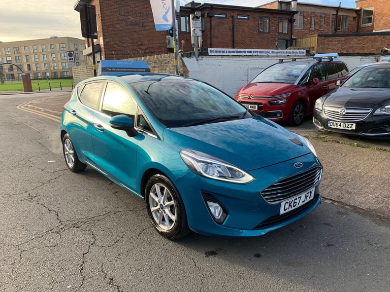 image for 2017 Ford Fiesta 1.0 ecoboost zetec 5 Doors blue petrol ulez compliant 