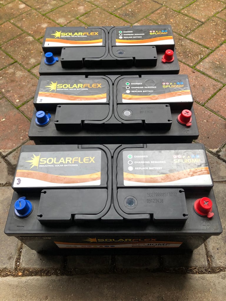 Solarflex leisure batteries x3