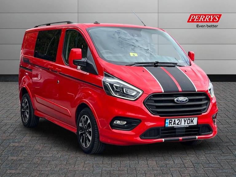 2021 Ford Transit Custom 2.0 EcoBlue 185ps Low Roof D/Cab Sport Van Crew Bus DIESEL Manual