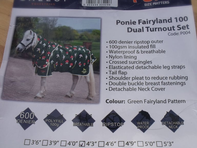 Ponie Fairyland 100 dual turnout set ( 4' 3'' size )