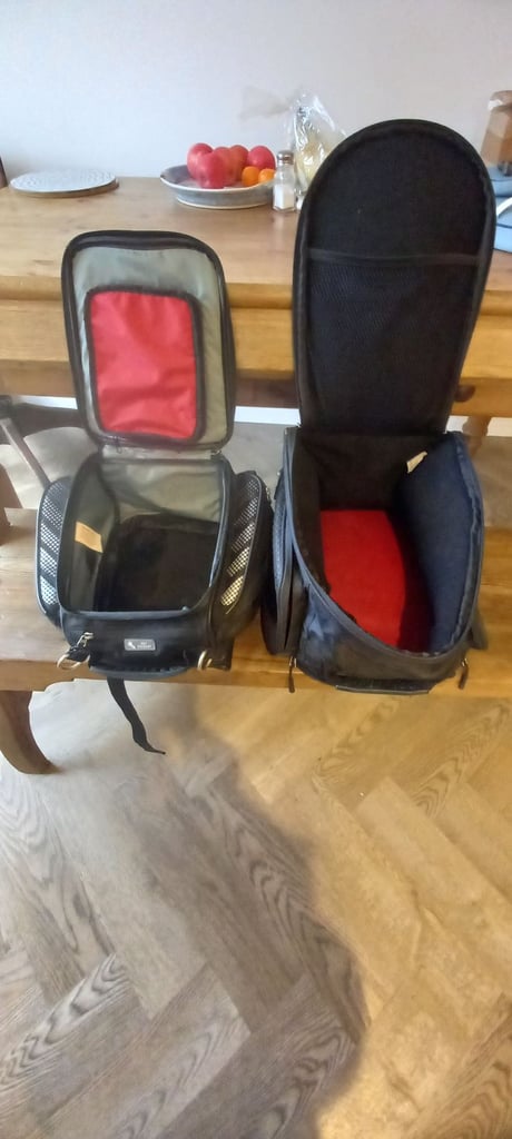 Oxford motorbike tank bag and rear seat bag