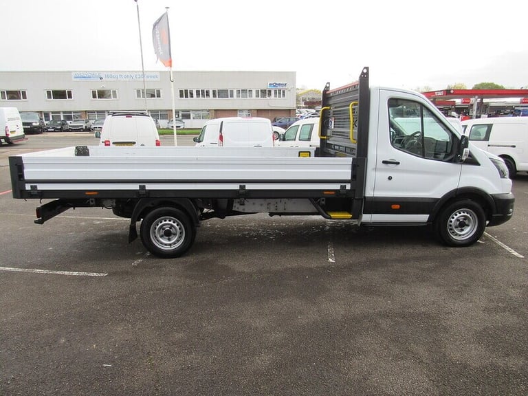 2023 Ford Transit 350 EcoBlue Leader L4 XLWB Dropside Euro 6 1 owner from new 2.0 2dr Chassis Dro...