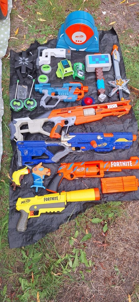 Nerf Job Lot Including Battle Racer Cart