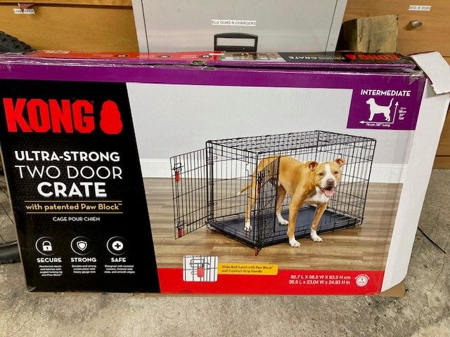 IMMACULATE KONG DOUBLE DOOR DOG CAGE - SIZE MEDIUM 