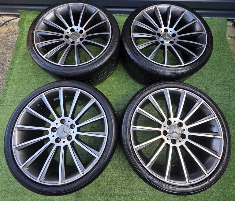  19 inch staggered amg alloys