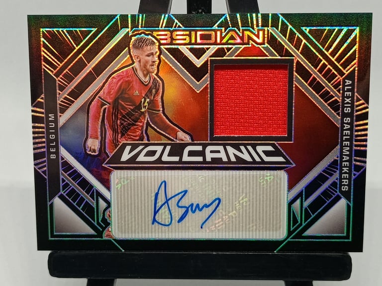image for Alexis Saelemaekers Obsidian Volcanic Autograph 096/249 VM-ASA Panini