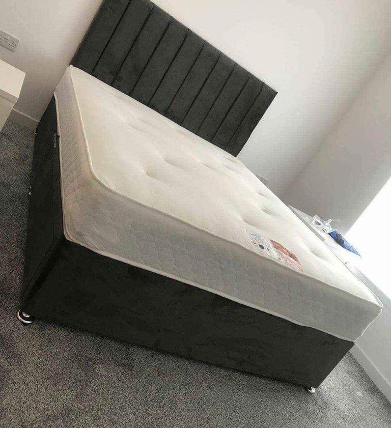 Divan Double (Single + King Size) Bed+Mattress CLEARANCE SALE ON BRAND NEW BEDS WITH MATTRESSES