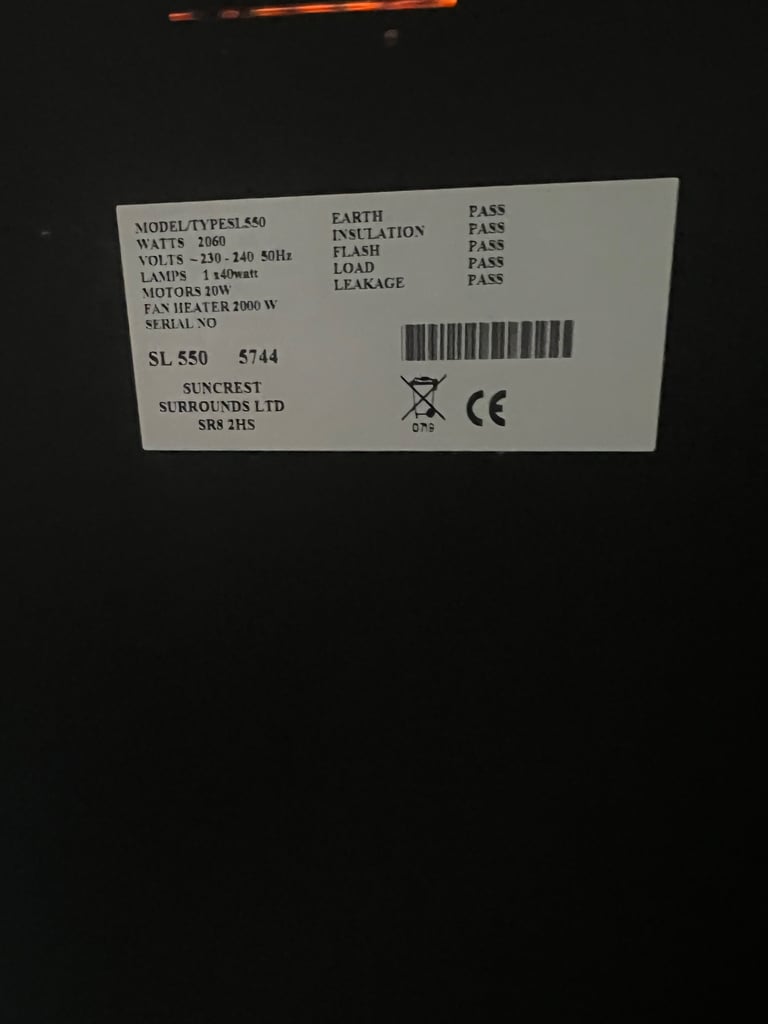 Electric fan heater -2000w