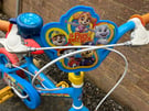 Child’s Paw Patrol bike 12 inch wheels - EXCELLENT CONDITION!!!