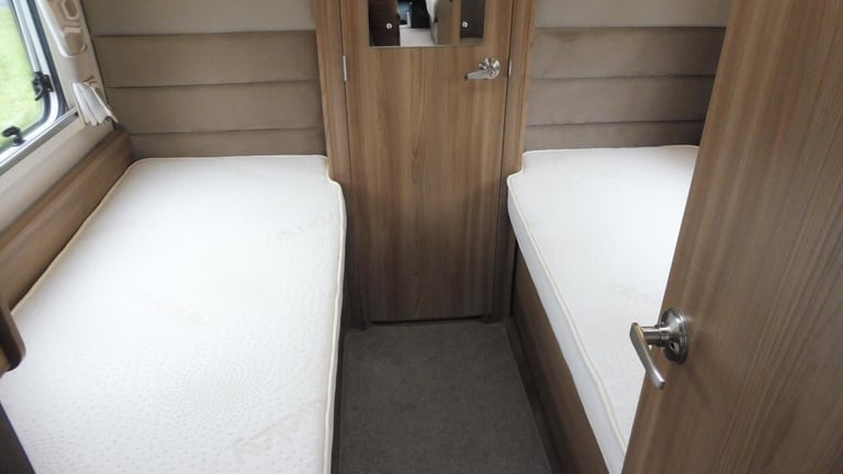 Bessacarr 574 4 berth 4 seat belts fixed single beds motorhome for sale