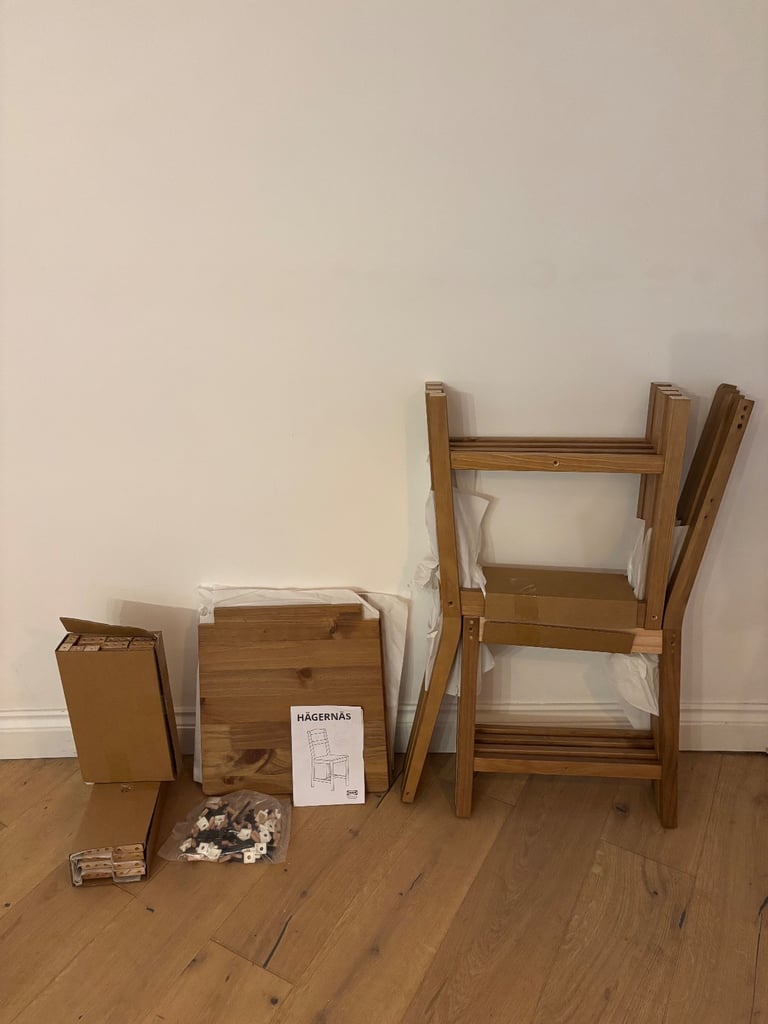 image for IKEA Hagernas Dining Chairs x4