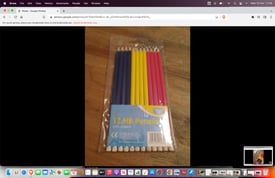 Brand new pack of 12 pencils with rubbers central London bargain