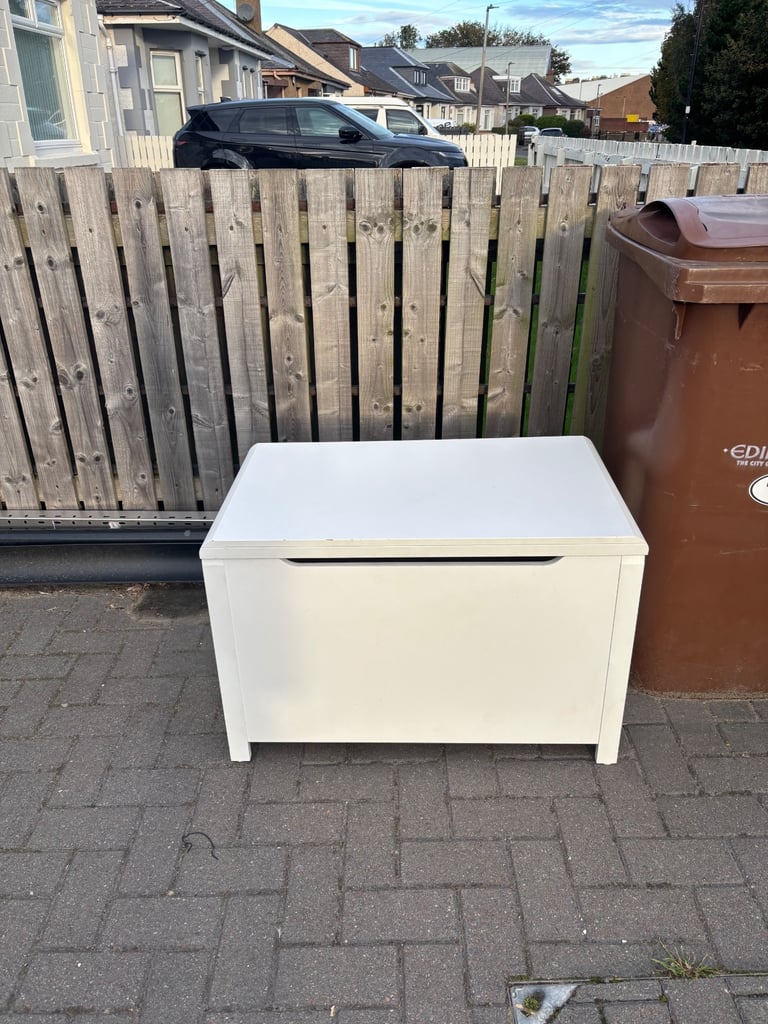 image for Free white toy storage box 