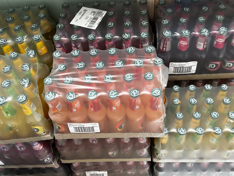 J20 drinks crates of 24 £16 per crate