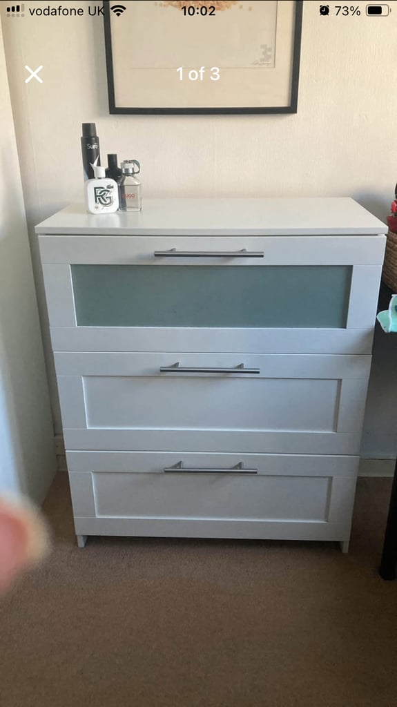 image for IKEA white chest of drawers 