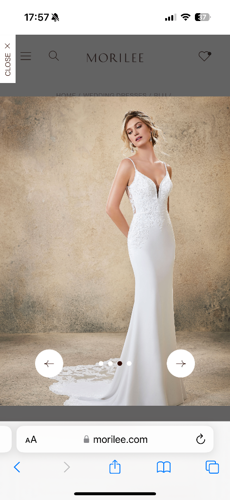 Morilee Ivory Lace Wedding Dress with brand new custom bridal wings 