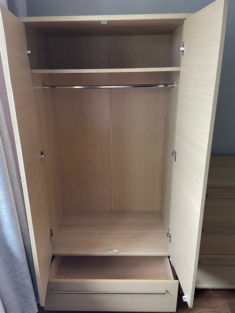 Wardrobe with matching cupboard