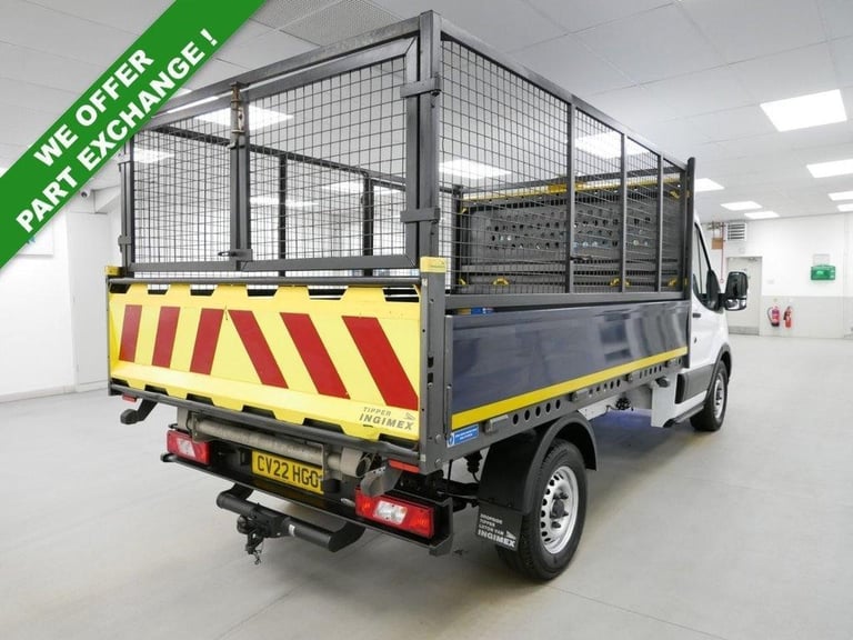 2022 TRANSIT 350 2.0 EBL 130 BHP L2 LEADER CAGED TIPPER ( REAR SWING BOARD ! )