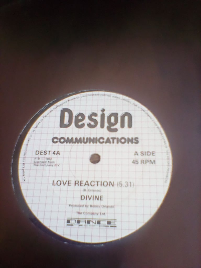 image for LOVE REACTION ,. DIVINE,. 12 INCH VINYL E.P.