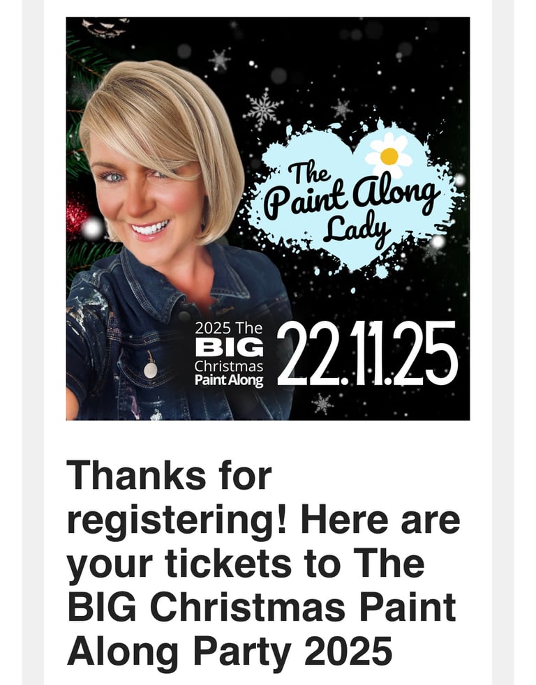 image for Paint Along Lady Christmas Party