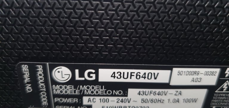 LG 43 inch 4K Smart tv Ultra HD freesat / freeview wifi Led TV