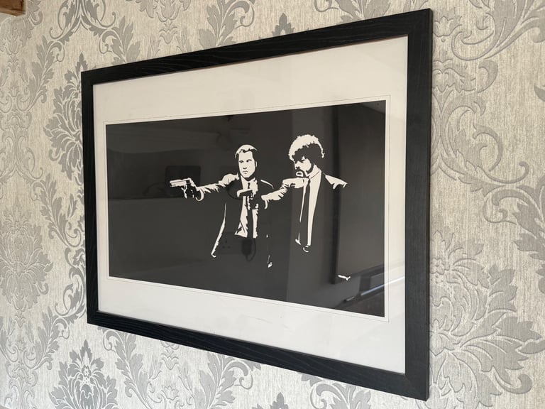 image for Pulp fiction print in frame