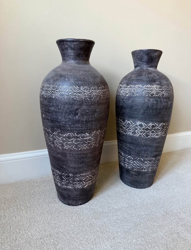 image for Pair of extra large decorative floor vases