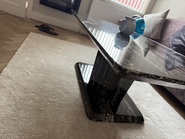 marble effect coffee table