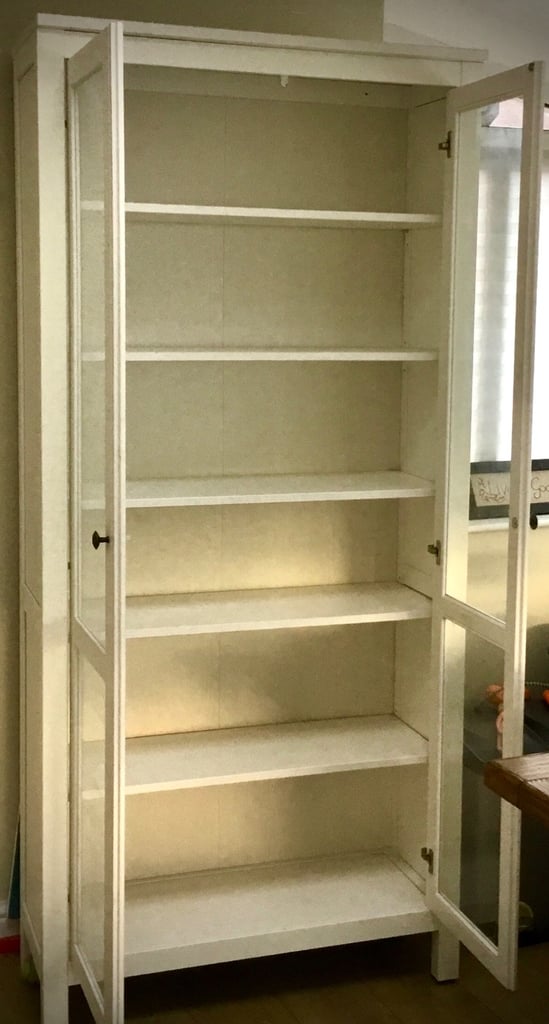 IKEA - white wood Display Cabinet. Excellent Condition 
