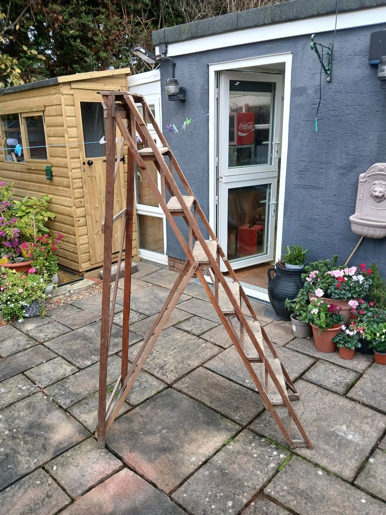 Wooden hatherley step ladder