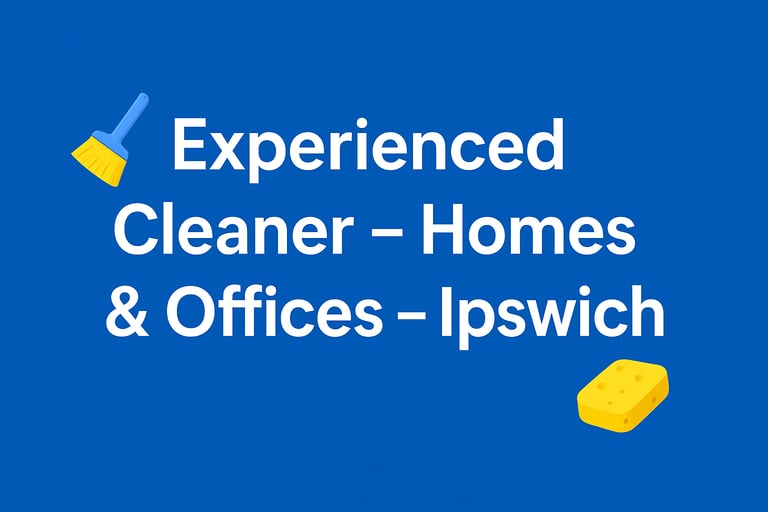 image for 🧹🏡 Regular or One-Off Cleaning for Homes &Offices-Ipswich