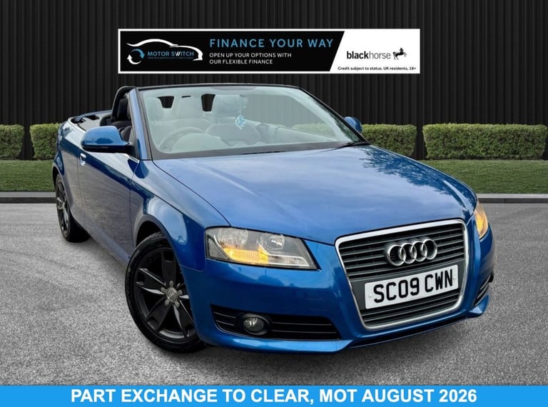 image for 2009 09 AUDI A3 CABRIOLET 1.9 TDI SPORT CONVERTIBLE 2DR DIESEL MANUAL EURO 4 (10