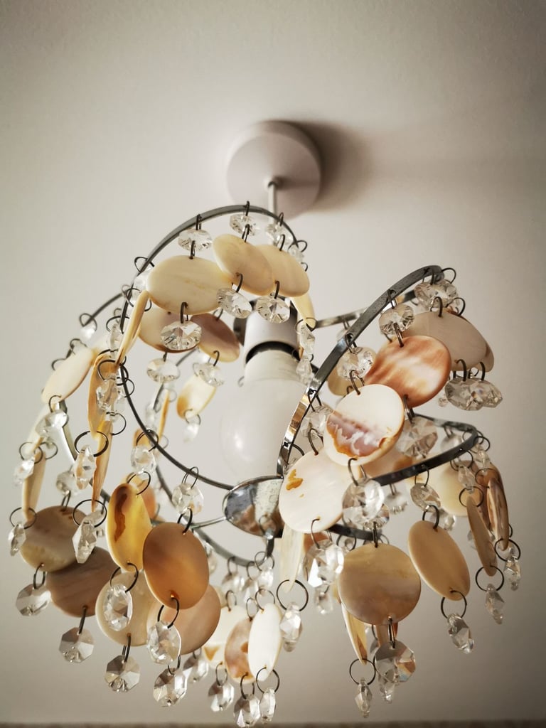 Mother of pearl bling bling light lampshade 