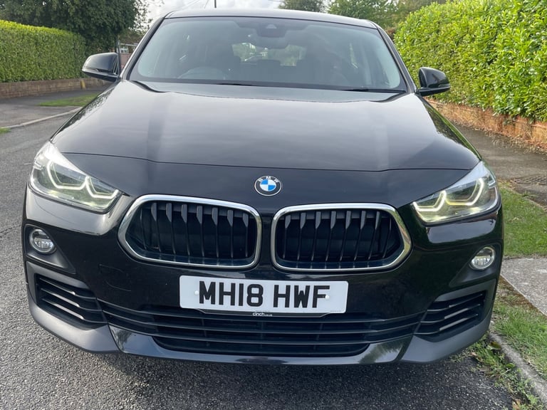 BMW X2 S drive 18D Sport in Stunning Black Metallic with Sports Cloth Trim 