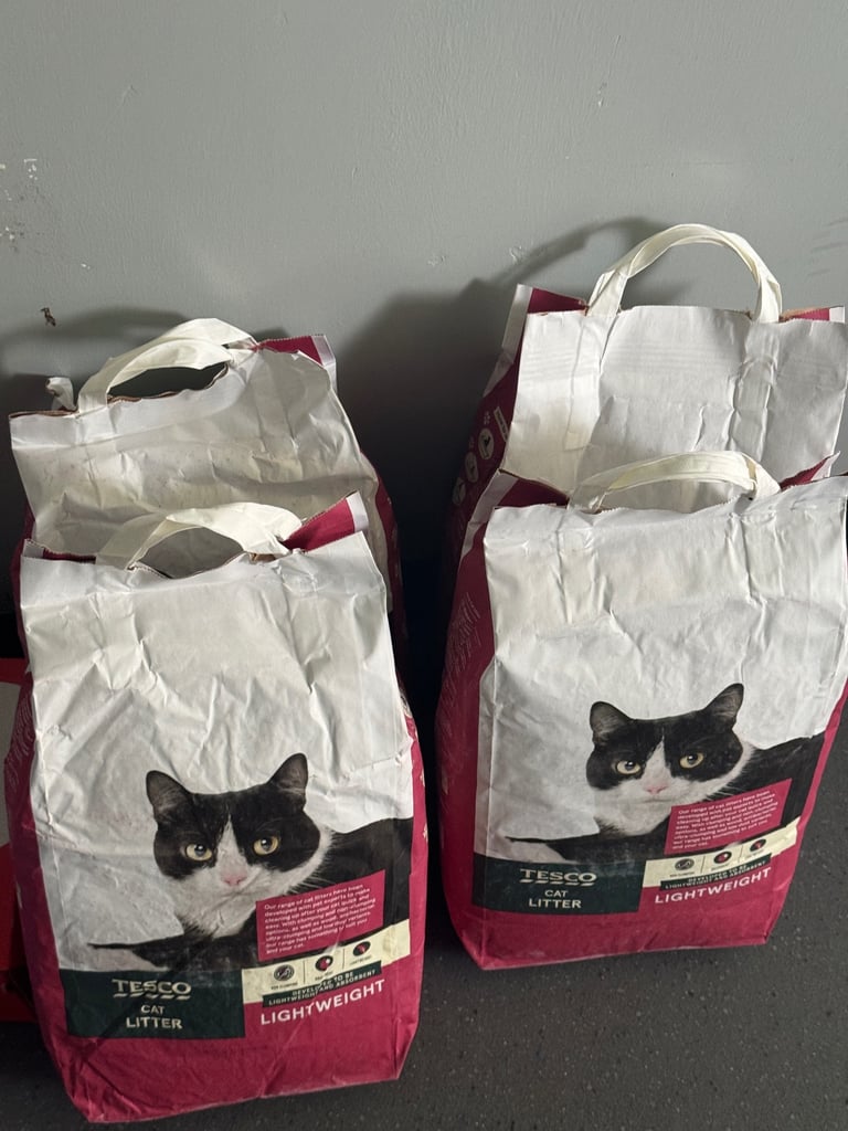 Cat litter - four bags