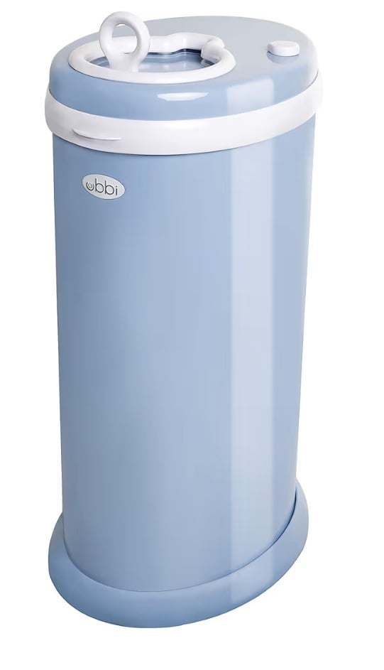 Ubbi steel odour locking nappy disposal-never used- cloud blue colour