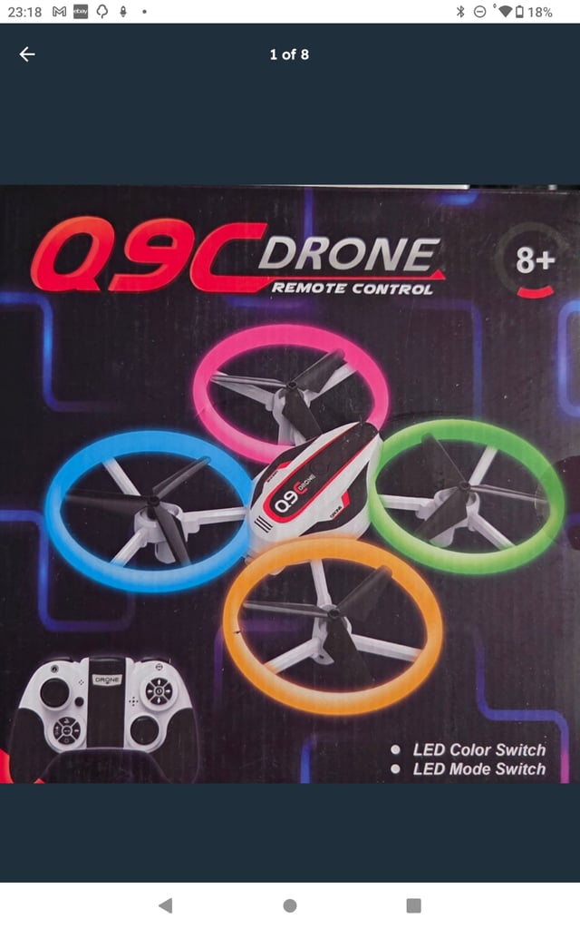 Q9C drone with camera for kids/adults 3d flips 1080p hd fpv camera quadcopter new