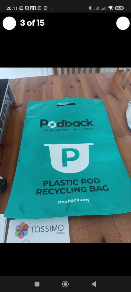 Bosch Tassimo Fidelia pod holder cleaning disc  used