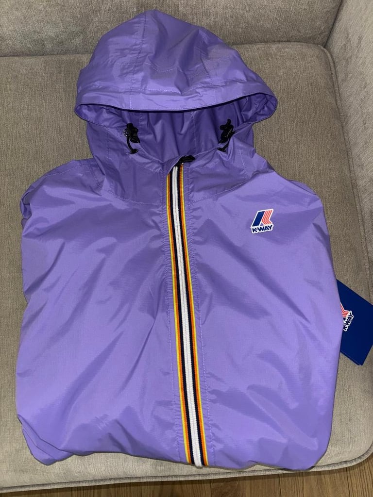 image for Men's K-Way Claude Jacket in Lilac. Medium. BNWT. Cost £135, accept £68 ono
