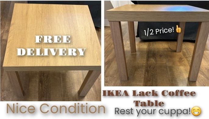 image for FREE DELIVERY IKEA small coffee table (half price bargain!)
