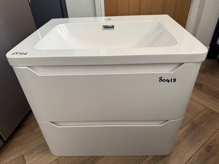 Wall hung vanity unit matte white 